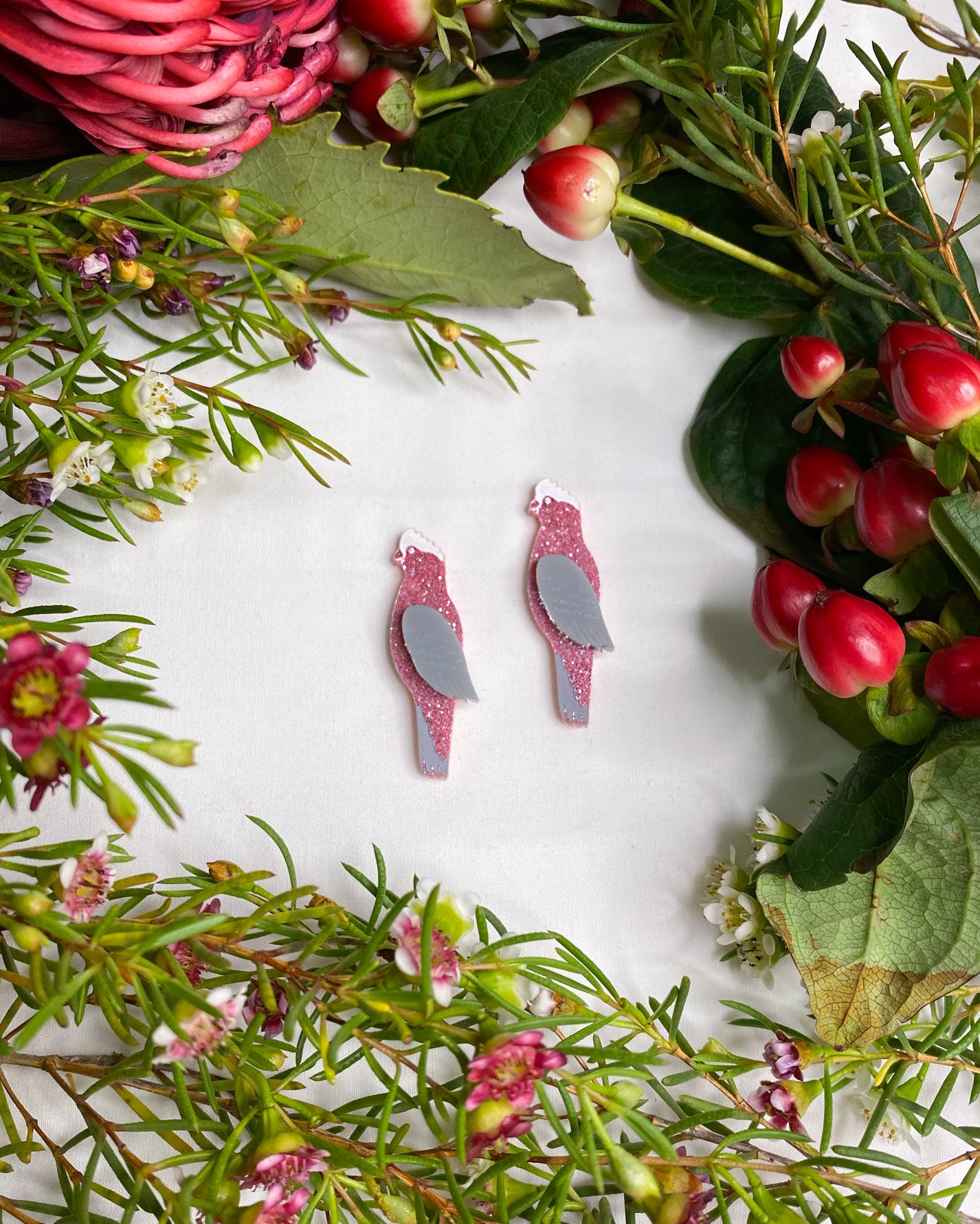 Galah earrings discount