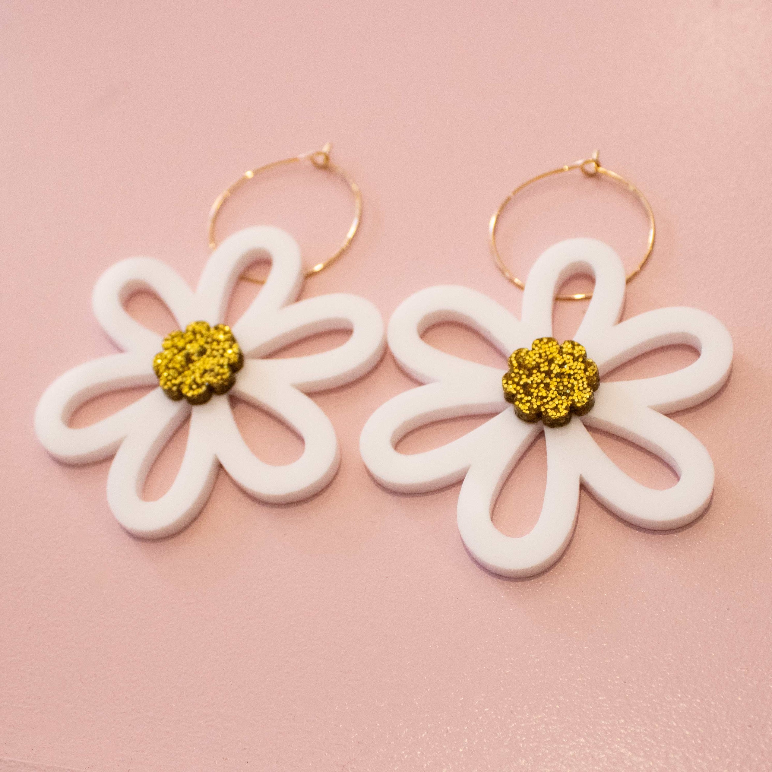 Flower statement sale earrings