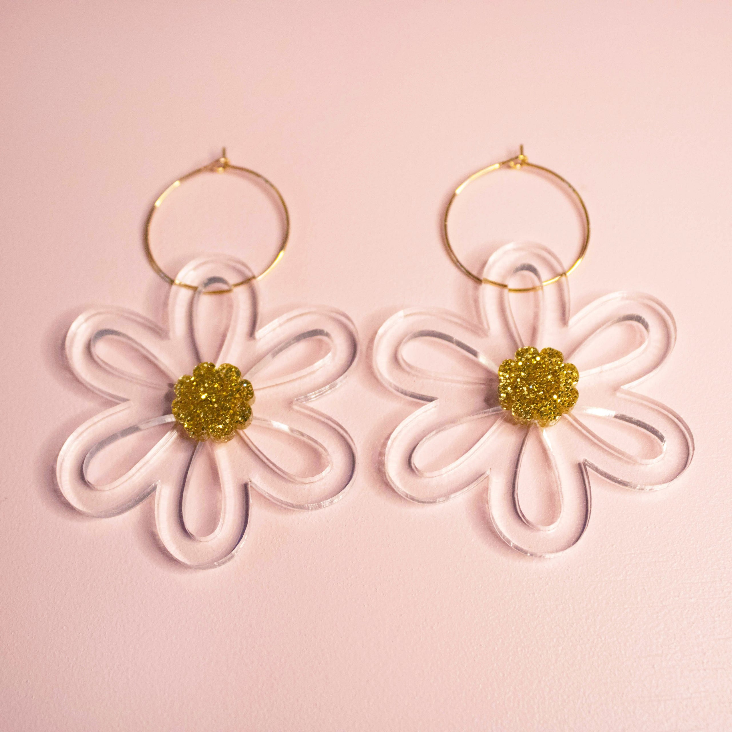 Delphine Flower Statement Earrings Choose Colour Oskar